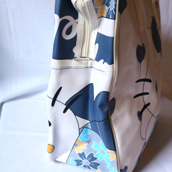 Hello Kitty Large Travel Tote Bag Beach Pool Summer White Blue - Picture 4 of 5